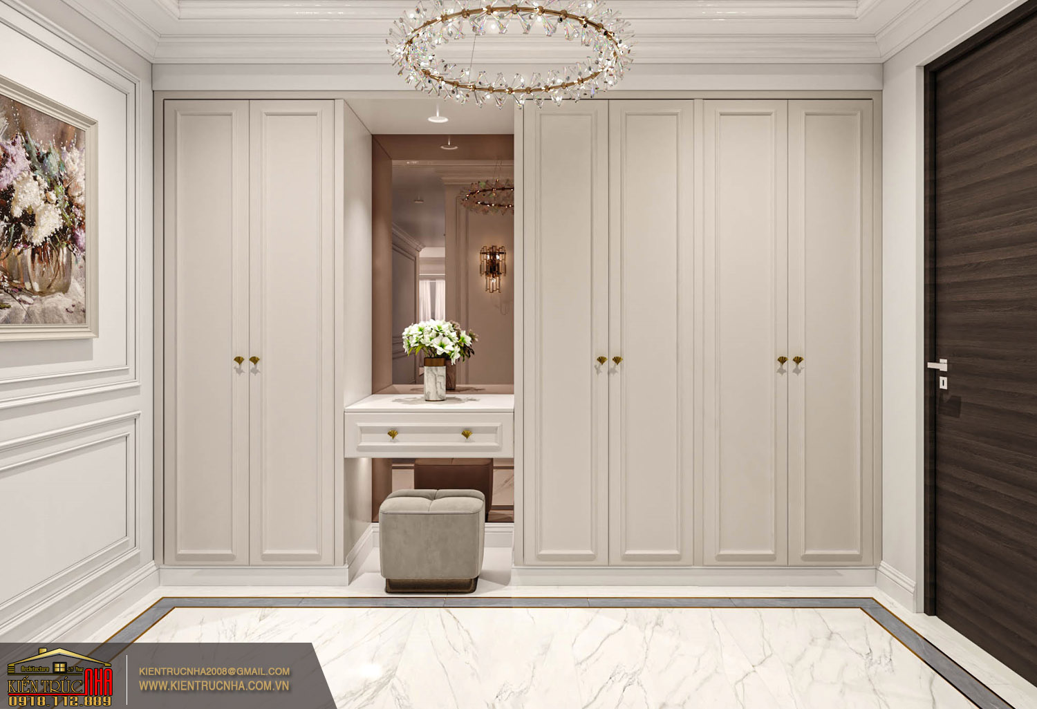 nội thất hiện đại luxury đẳng cấp mang màu trắng sang trọng | CĐT: anh Lộc Vũng Tàu